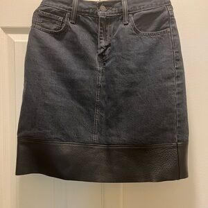 Levi's Dark Gray Denim Pencil Skirt